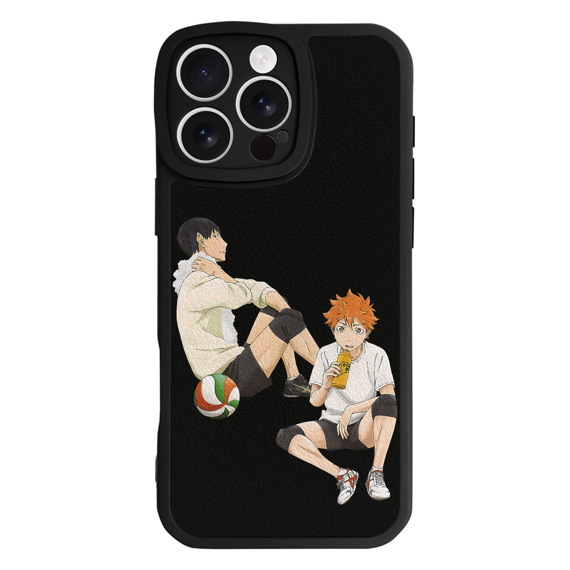 （画像用） ハイキュー!! Haikyu!! 【iPhone 16シリーズ対応】シリコンスマホケース（レザー調） 材質：シリコン